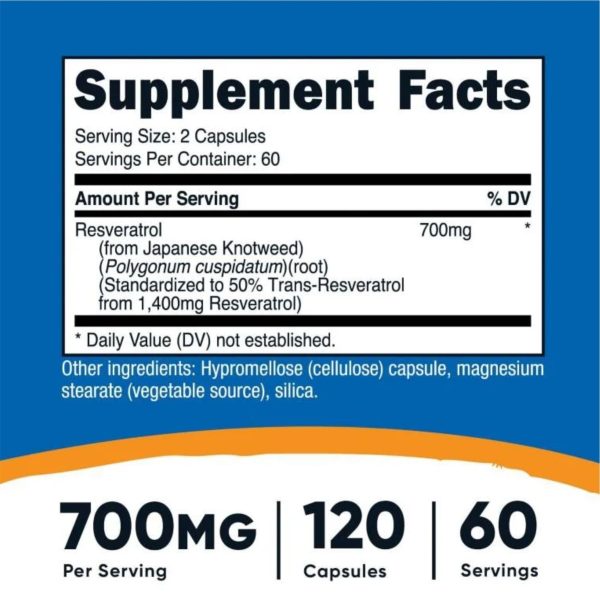 RESVERATROL NUTRICOST - Imagen 2